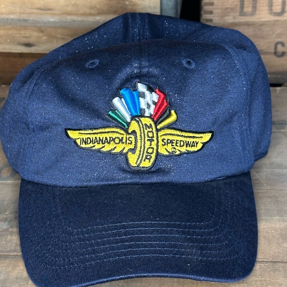 Women’s glittery Indianapolis motor Speedway blue baseball cap fully adjustable